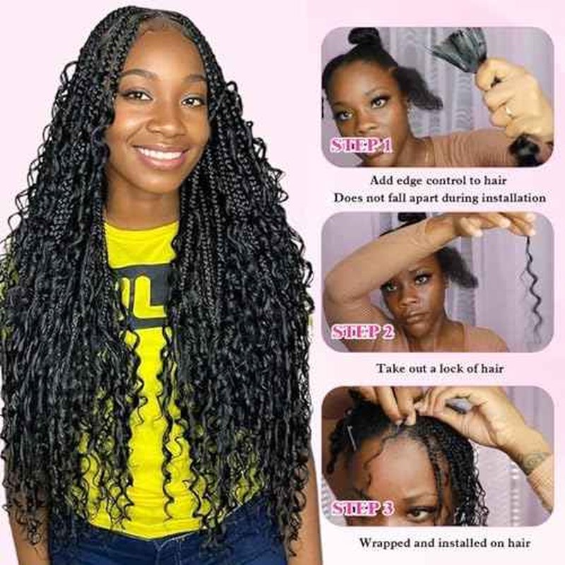 Human Braiding Hair for Boho Braids 2 Bundles 110g 26 Inch Deep Wave Bulk Human Boho Hair for Braiding No Weft Bundle 100% Brazilian Virgin Hair Extensions Curly for Boho Knotless Braids