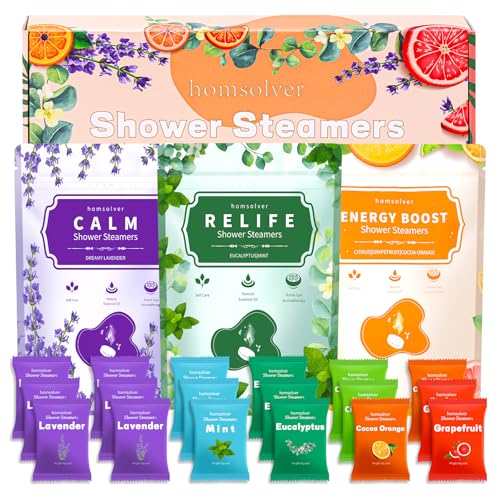 Birthday Gifts for Women 18 Pack Shower Steamers Aromatherapy Essential Oils, Birthday Gifts for Women, Her, Mom, Sisters, Best Friends, BFF, Wife, Luxury Relaxation Self Care Relief Relax