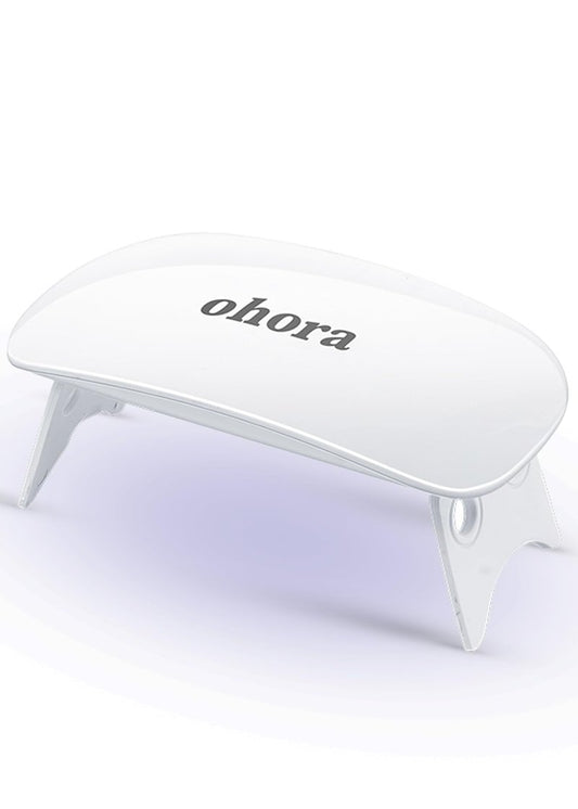 ohora Care LED Lamp for Semi Cured Gel Nail Strips - 6W Max, 2 Timers (45s / 60s), Portable Lamp for Curing Nail Art, for Gel Stickers and Strips Only