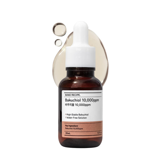 Korean Bakuchiol Concentrate Mix 2 Drops In Any Step of Your Skin Care Routine Retinol Alternative Non GMO Vegan Certificate Safe Natural Botanical Antioxidant Cold Pressed 10000ppm 30ml