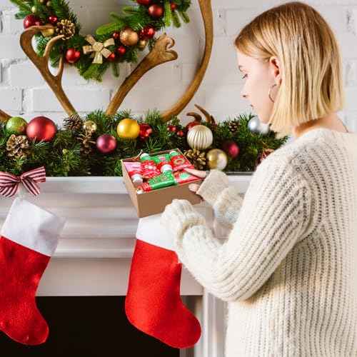 Loopeer 72 Pcs Christmas Hand Cream Gifts Bulk Christmas Mini Hand Lotion Xmas Stocking Stuffers Gifts Travel Size Mini Creams Moisturizer Cream Xmas Party Favors for Dry Skin Women Men Mom Employee