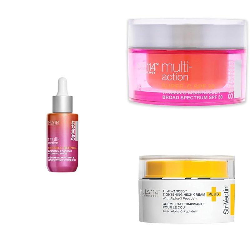StriVectin Face Serum - Multi-Action Super-C SPF 30 Moisturizer & Neck Cream with Alpha-3 Peptides | Tighten & Lift