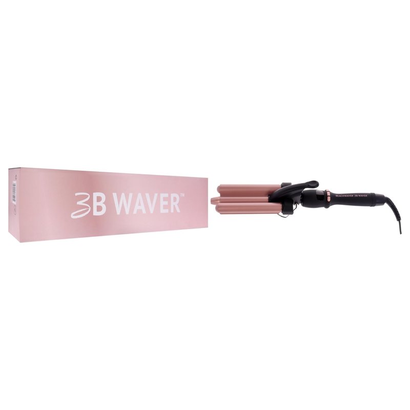 The Beachwaver Co. 3B Waver - Midnight Rose | Triple Barrel Hair Waver for Mermaid Waves | Professional Curling Iron with Adjustable Temperature, LED Screen, and Ceramic Barrels
