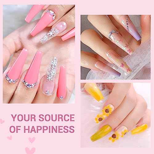 SAVILAND Acrylic Nail Kit ? Nails Kit Acrylic Set with Nail Drill Brushes Gel Polish Clear Nails Tips Nail Art Tools Nail Stuff for Starters DIY Christmas Gift