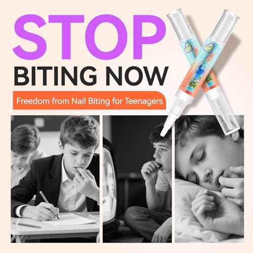 Nail Biting Prevention Pen: Gelike EC Stop Biting & Finger Sucking Treatment - Organic Fast-Drying Waterproof Solution - Bitter Taste Deterrent