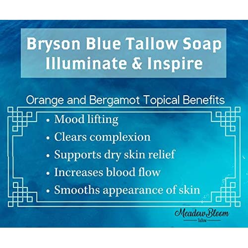 EST'D 2004 HC Meadow Bloom Tallow Bar Soap - Sea Salt & Patchouli 2 Pack - Made with All Natural 100% Grass Fed Tallow Handmade Soap Bar - Great for Face or Body Soap