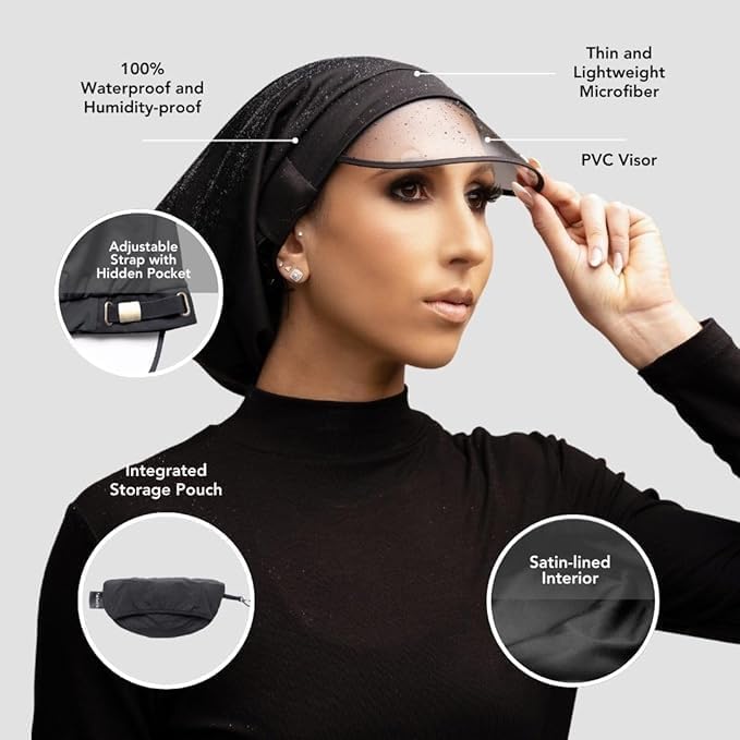 Satin-Lined Waterproof Rain Hat - Stylish & Functional | Perfect for All Weather