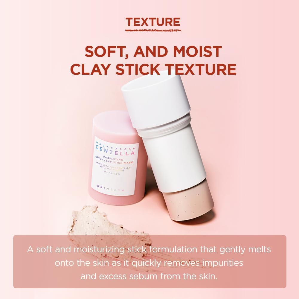 SKIN1004 Madagascar Centella Poremizing Quick Clay Stick Mask and Tone Brightening Capsule Ampoule 100ml