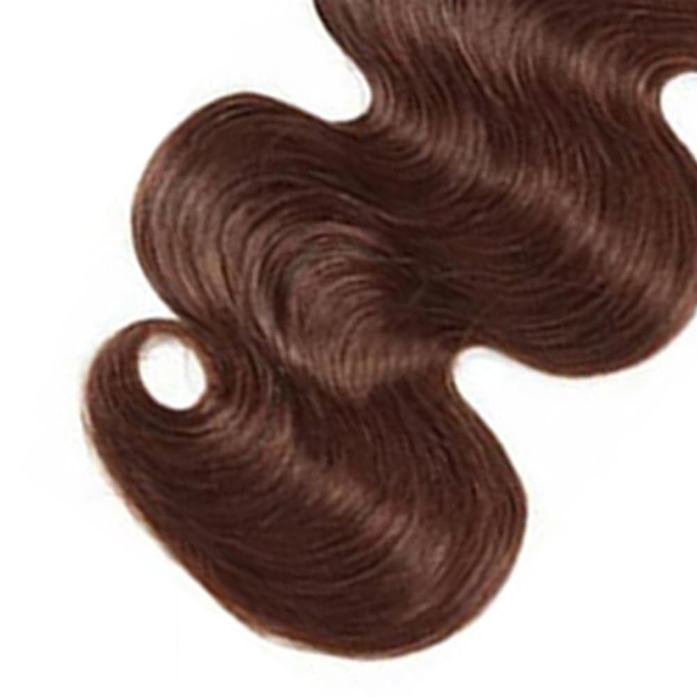 Chocolate Brown Bundles Human Hair Color 4 Body Wave Bundles Niegmeag Brazilian Virgin Remy Hair Single Bundle 18 Inch Brown Body Wave Bundle 100g