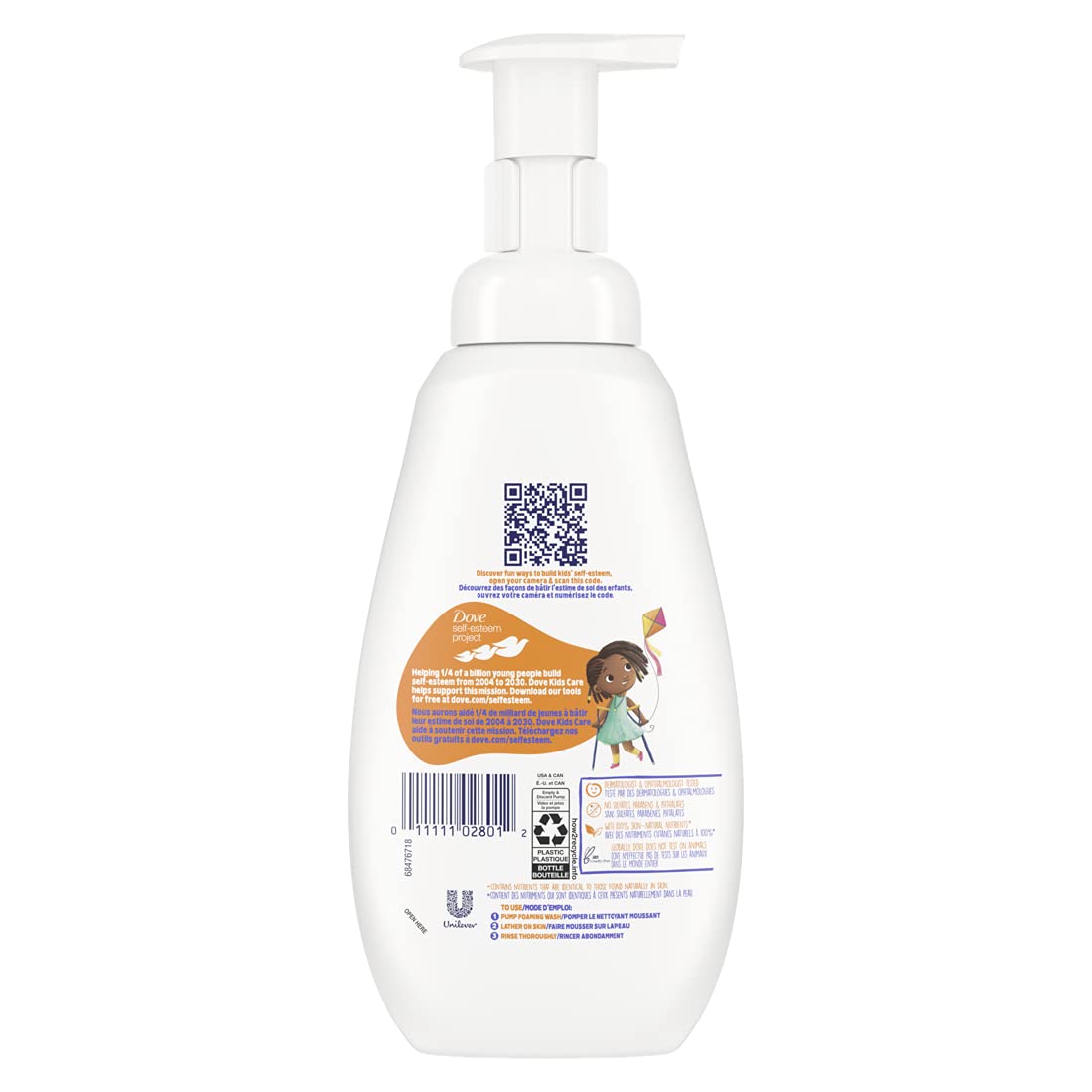 Dove Foaming Body Wash for Kids - Coconut Cookie, Sulfate-Free | 4 Count, 13.5 Fl Oz