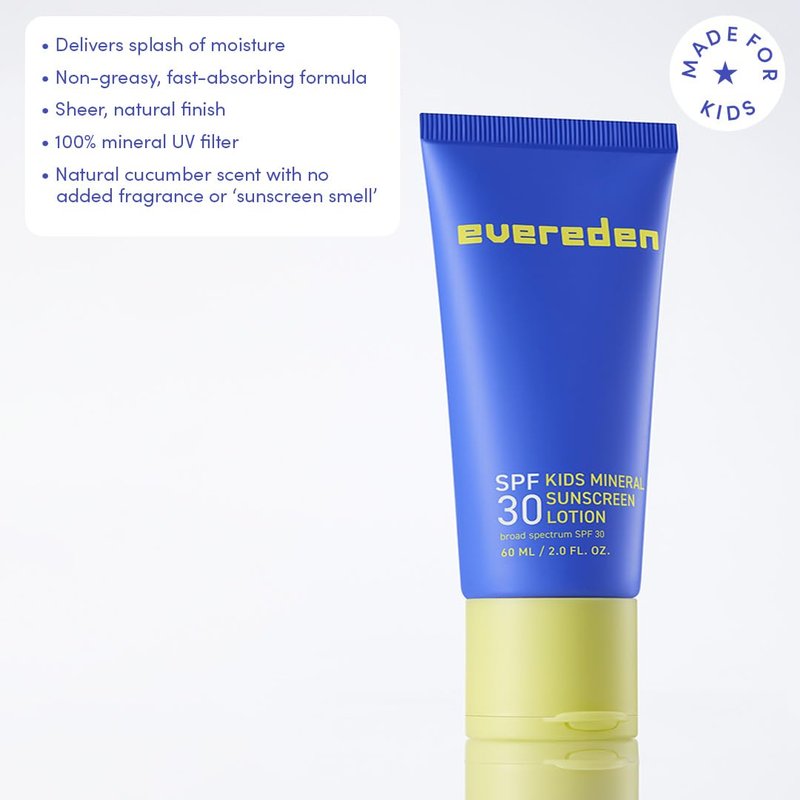 Evereden Mineral Sunscreen SPF 30 | Baby-Safe Whole-Family Sunblock - Non-Nano UVA & UVB Protection