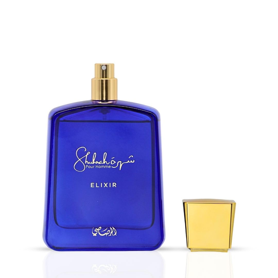 RASASI Shuhrah Elixir Pour Homme Eau de Parfum Spray 90ml (3.0 Oz) | Long-Lasting Woody Spicy Cologne | Signature Scent for Men