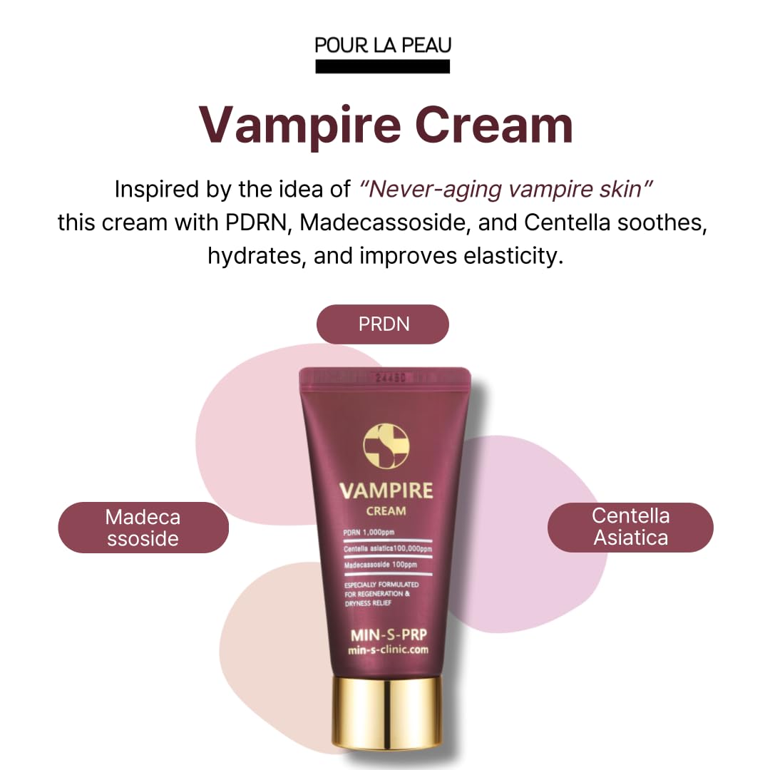 pour LA PEAU Vampire Cream with PDRN, Centella Asiatica & Madecassoside – Skin Regeneration & Soothing Hydration for a Youthful Glow
