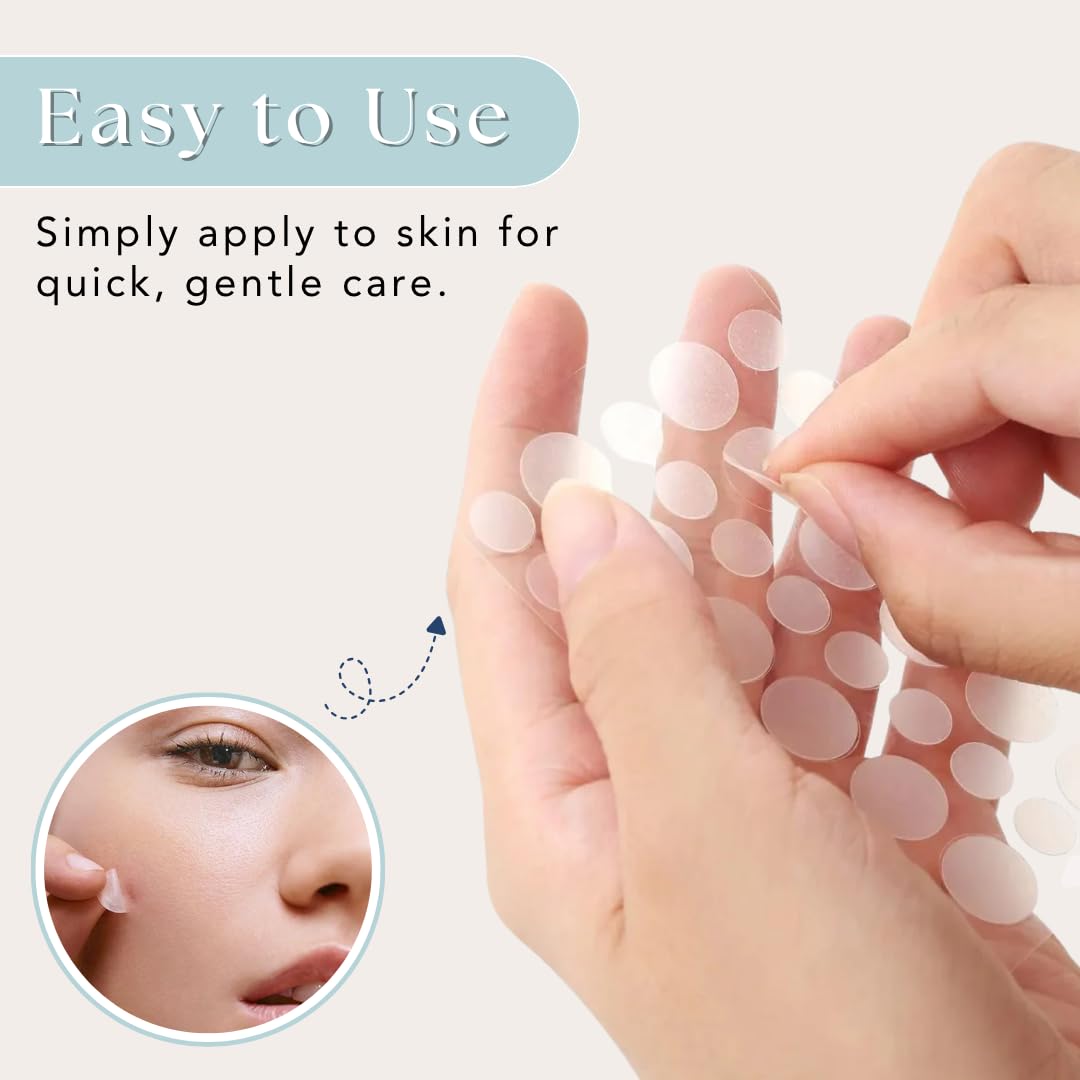 SKINSENPAI™ Pimple Patches – 120 Count Ultra-Thin & Transparent Hydrocolloid Stickers – Gentle Patches for Face and Skin Care – Spot Stickers for Day and Night Use