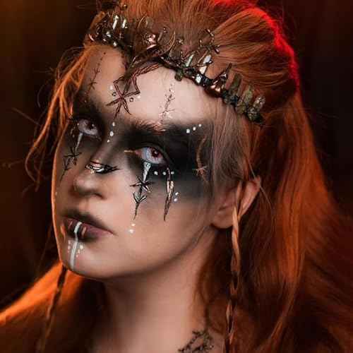 Vintage Fairy Crystal Crown - Handmade Raw Quartz Tiara Circlet Crown Elf Elven Headband for Women Men