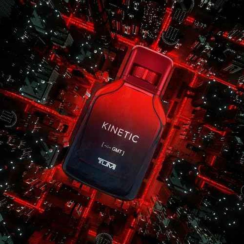 TUMI KINETIC [--:-- GMT] - Spicy Cologne for Men with Smoky & Woody Notes - 3.4 oz & 1.0 oz Eau de Parfum, 6.7 oz Body Wash