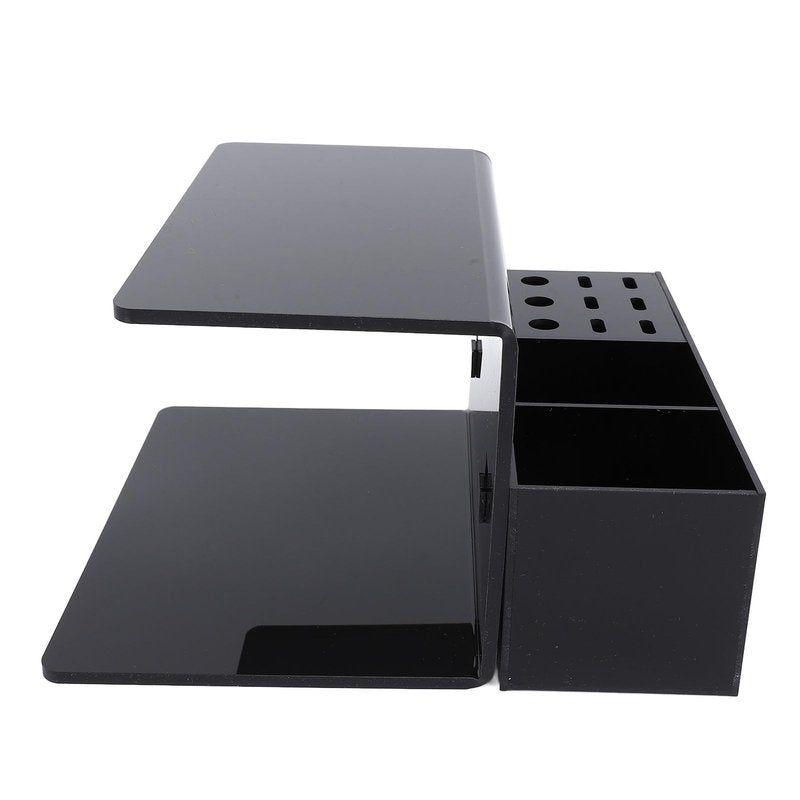 Yosoo Acrylic Eyelash Extension Pillow Shelf Stand, Organizer with 9 Compartments for Eyelash Salons, Eyelash Extension Pillow Shelf Stand Training Schools Eyelash Extension Pillow (Black)