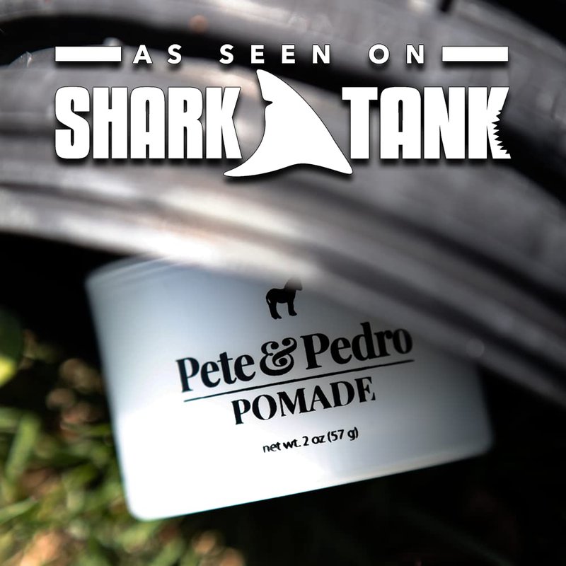 Pete & Pedro HAIR POMADE - Hairstyling Classic Pomade for Men | Medium Hold and High Shine With A Ton Of Control, Helps Slick Back Hair | As Seen on Shark Tank 2 oz.