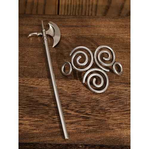 HAQUIL Vintage Gothic Axe Viking Hairpin, Punk Fancy Hairpin Accessories Styling Jewelry, Gifts for Women