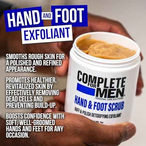 Hand and Foot Scrub: Exfoliating Feet, Hand Exfoliant, Sugar Scrub for Dry Skin, Moisturizing Rough Skin Remover, Ideal for Hands and Feet Care, Scrub for Men