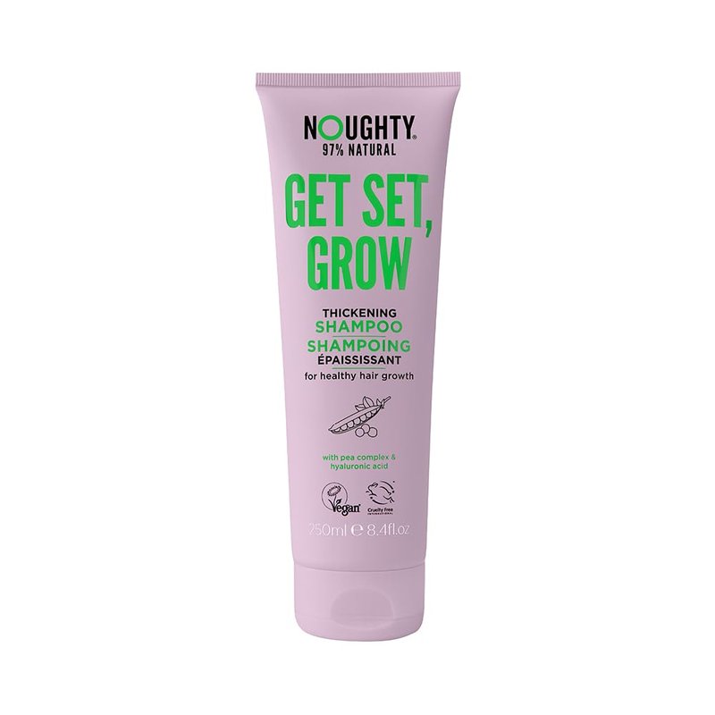 Noughty Hair Growth Shampoo - Vegan Thickening & Regrowth Formula with Pea & Coffee Extract | 250 ml (8.4 fl oz)