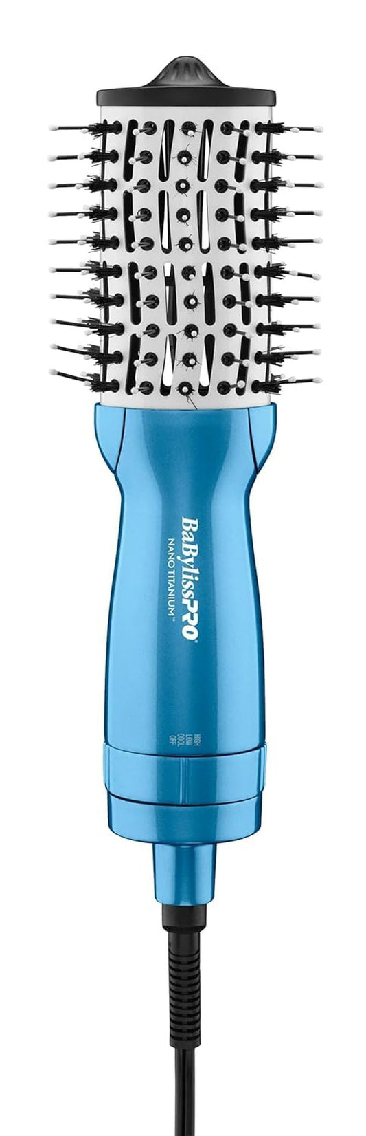 BaBylissPRO Nano Titanium 2 Inch Compact Hot Air Brush, Hair Styling Tools & Appliances, BNTMHBUC, Blue