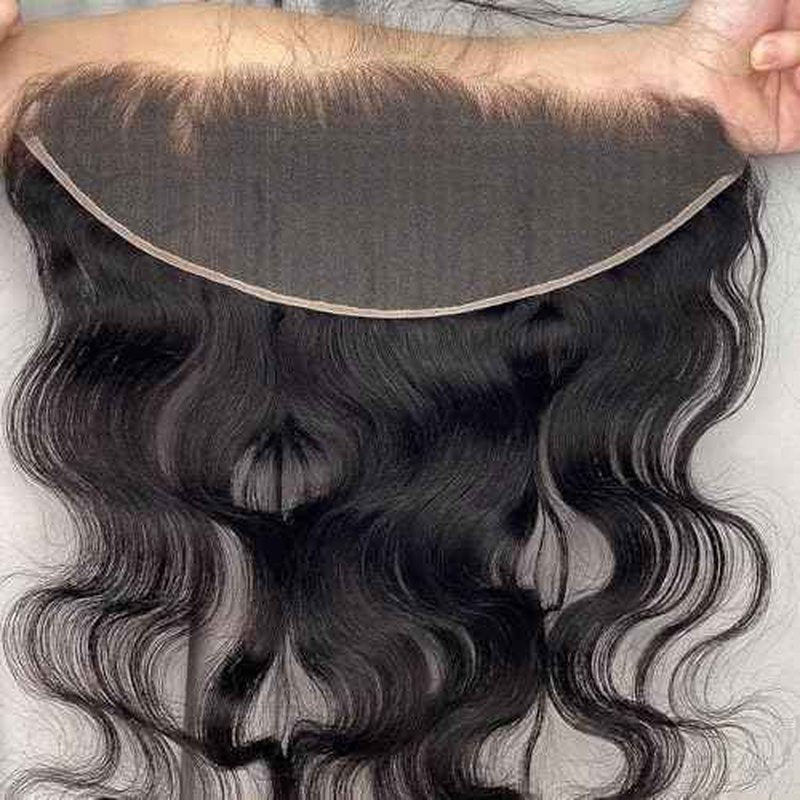 22Inch 13x4 HD Lace Frontal Body Wave 0.1mm SKINLIKE Ultra Thin Invisible HD Lace Frontal Closure Melt Into Skin Easily£¬Pre Plucked With Baby Hair 12A Grade Brazilian Human Hair