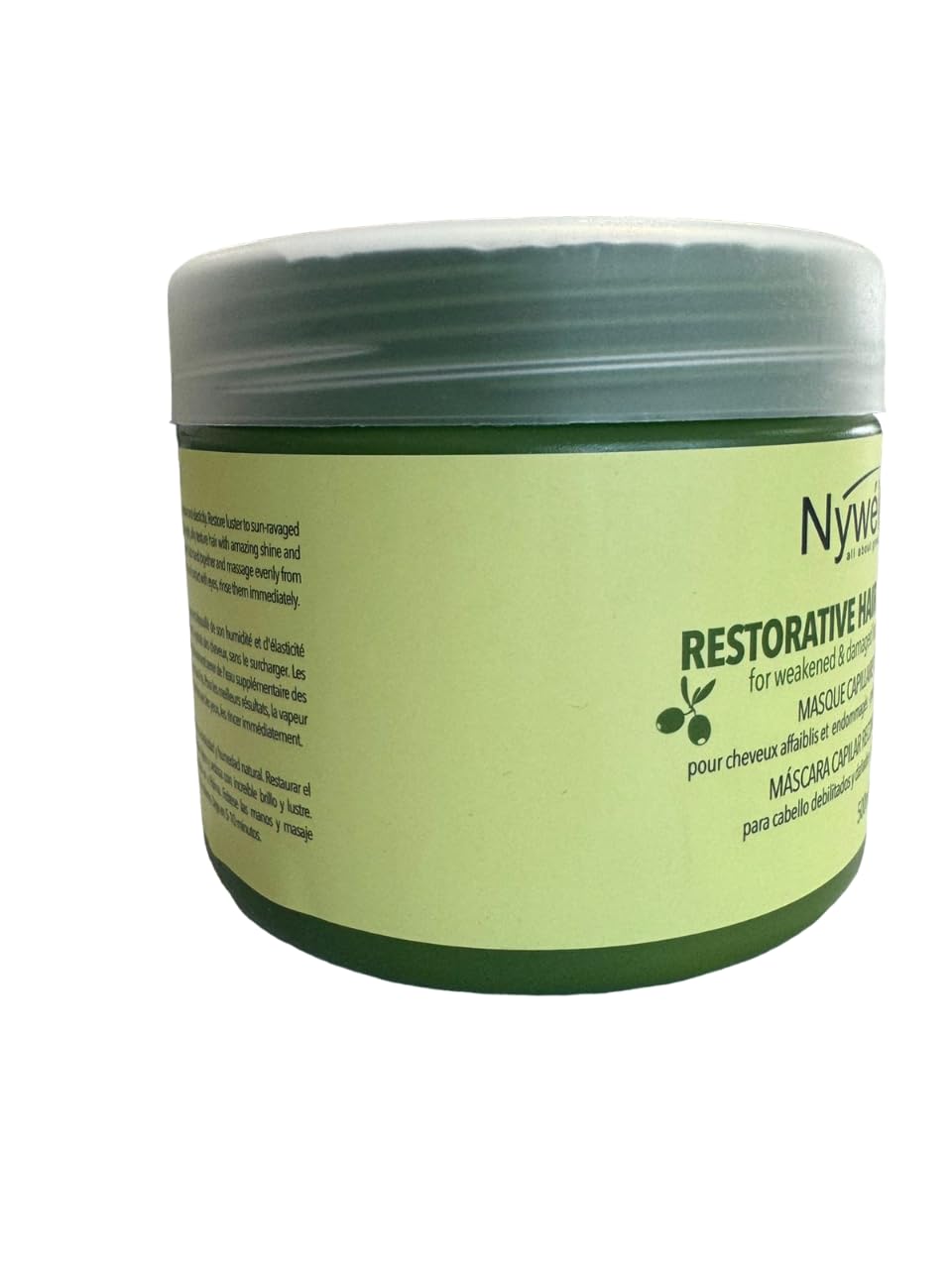 Nywele Restorative Hair Mask, 16.9 oz (500 ml) with Olive Oil - Moisturizing