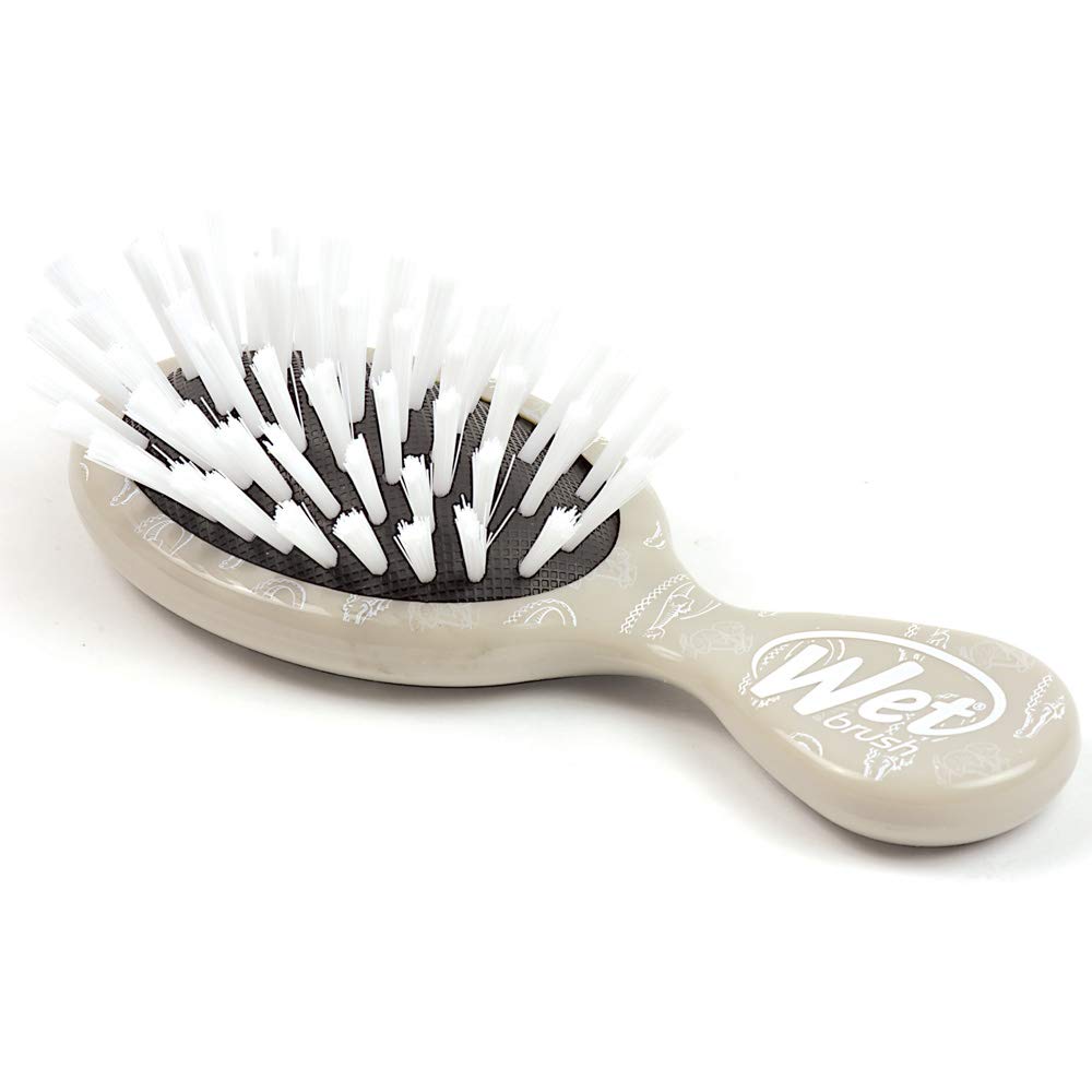 Wet Brush Hair Brush Detangler- Baby Brush Detangling Knots Snag-Free, Anti-Static Brush Intelliflex Bristles No Pain Split-Ends & Hair Breakage, Alligator Print, Ash,Standard