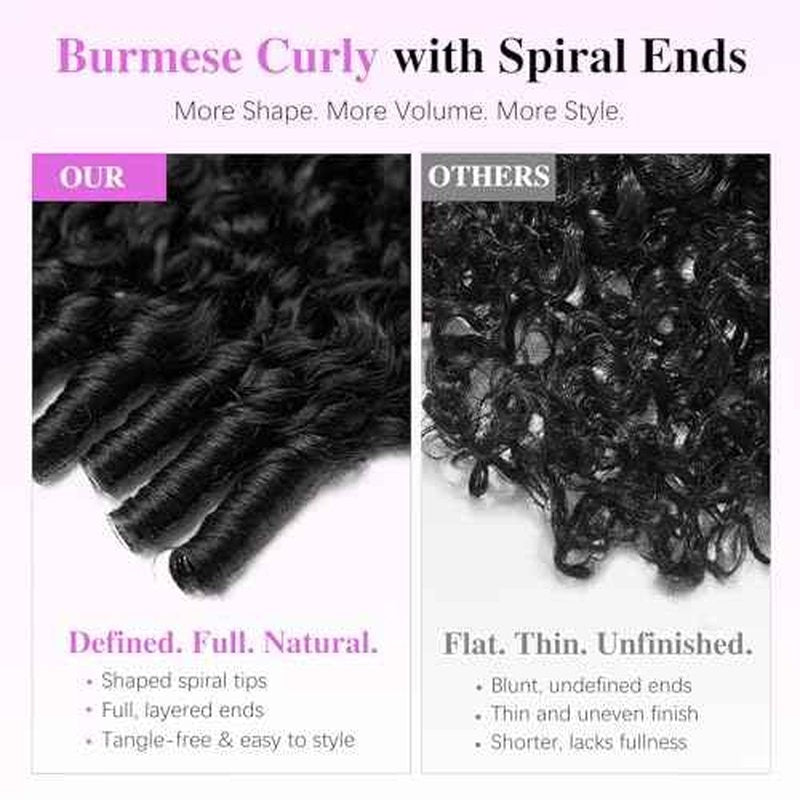 7x6 Burmese Curly Glueless Wigs Human Hair Pre Plucked Pre Cut 250% Density Drawstring Wig for Black Women 7x6 HD Lace Front Wigs Human Hair Glueless Wear and Go Nautural Color 24 Inch