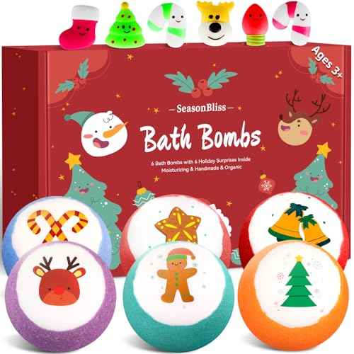 Bath Bombs for Kids with Surprise Inside,Bath Bombs Sets with 6 Pack Bubble Bath Bomb for Girls and Boys, Nice Gifts for Kids