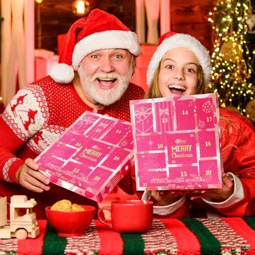 Advent Calendar 2025 Christmas Holiday Gifts for Women 12 Days Beauty Countdown Calendar 2025 Xmas Gifts Set 12pcs Spa Hand Cream Gifts Sets for Women with Hand Lotion Body Lotion Bath Sets Pamper Kit