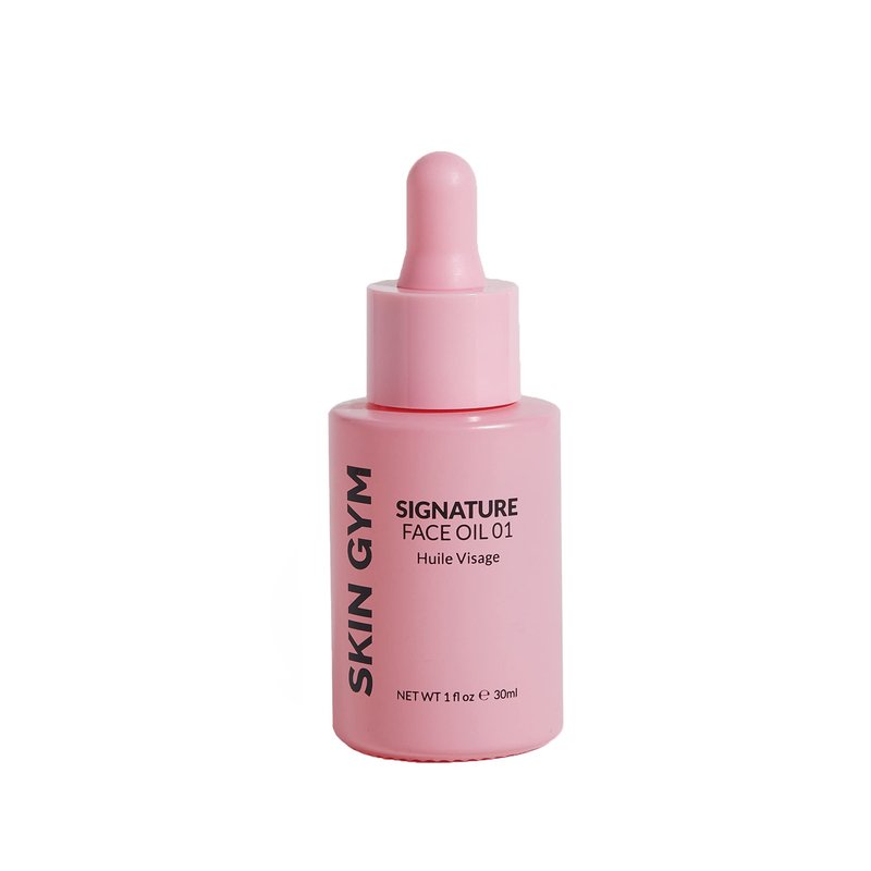 Skin Gym Rose Quartz Gua Sha & Signature Oil Kit | Holiday Radiance Boosting Duo | Facial Contouring & Skin Rejuvenation | All-in-One Exfoliating, Smoothing & Moisturizing Face Oil | AM/PM Compatible