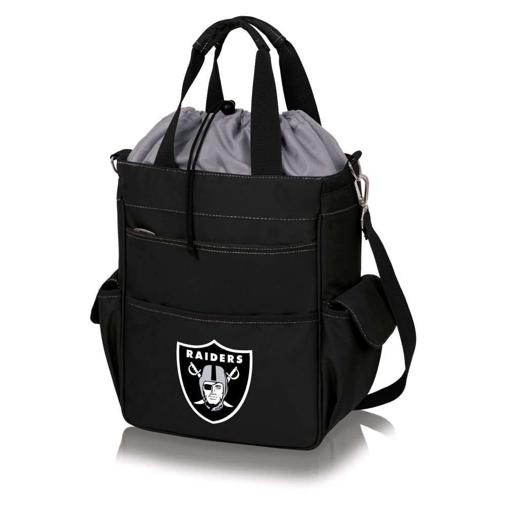 PICNIC TIME Black Las Vegas Raiders Activo Cooler Tote