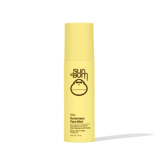 Sun Bum Skin Care SPF 30 Daily Sunscreen Mist - Vegan and Hawaii 104 Act Compliant (Made without Octinoxate & Oxybenzone) - Broad Spectrum UVA/UVB Facial Sunscreen Spray with Vitamin E - 2.5 oz