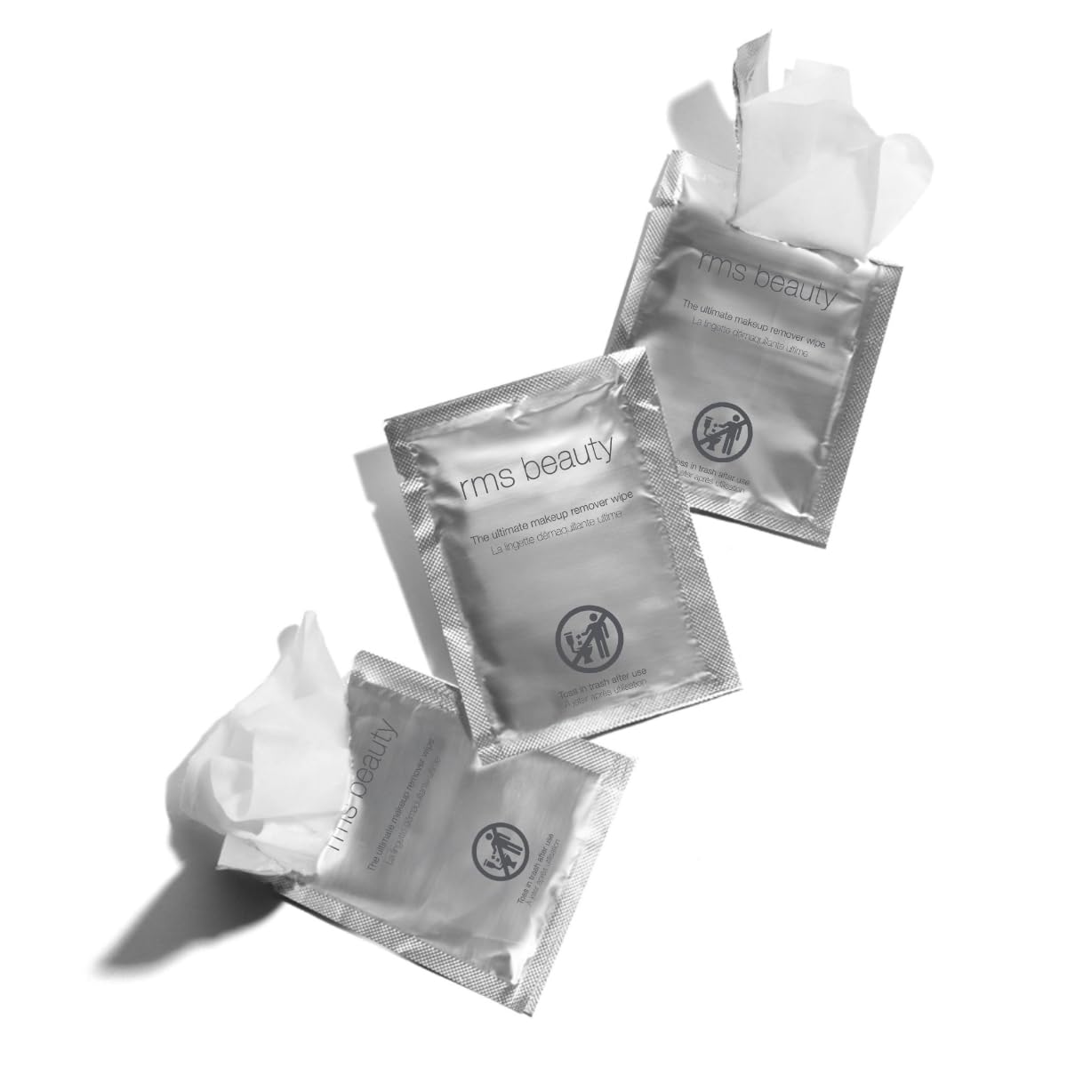 RMS Beauty Makeup Remover Wipes Gentle Hypoallergenic Facial Cleansing Towelettes with Nourishing Ingredients Effective for All Skin Types Travel-Friendly 30 Count Pack