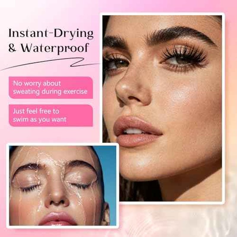 Eyelash and Eyebrow Color Kit 2-in-1, Safe Easy Use & Salon at Home, Wild & Natural Effect for Eyebrows Lashes, Professional Instant Lash Brow Coloring Set 7ml (Black)