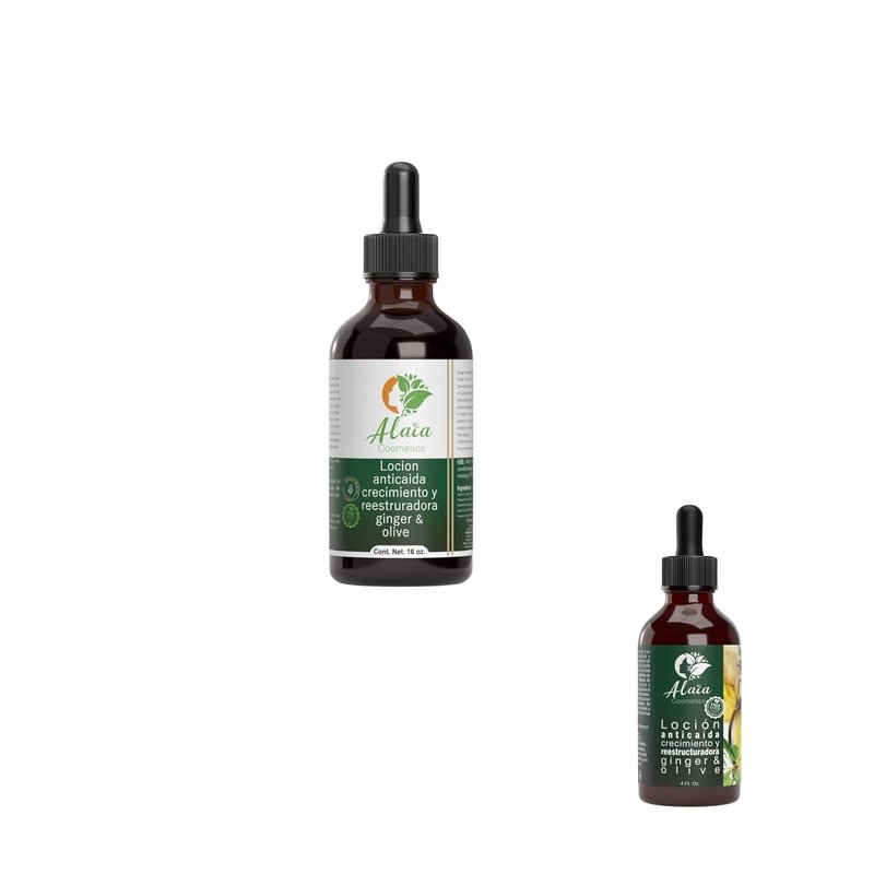 Advanced Hair Growth Stimulator - Ginger & Olive Dropper for Restoring Hair Follicles | 4oz