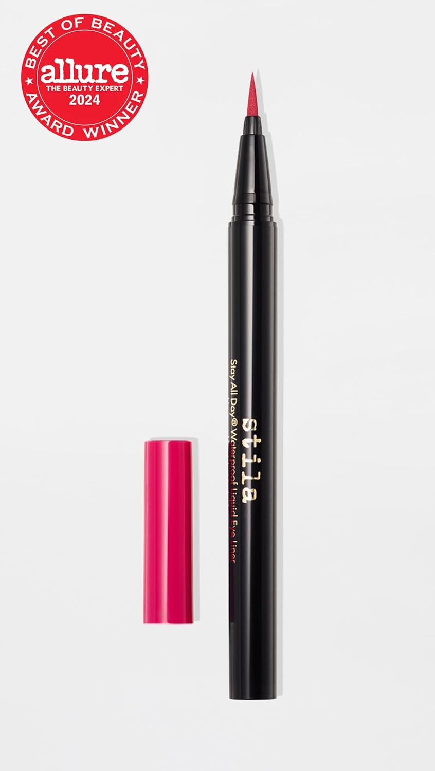 Stila Waterproof Liquid Eyeliner - Long-Lasting Smudge-Proof Formula with Fine Brush Tip | Satin Finish