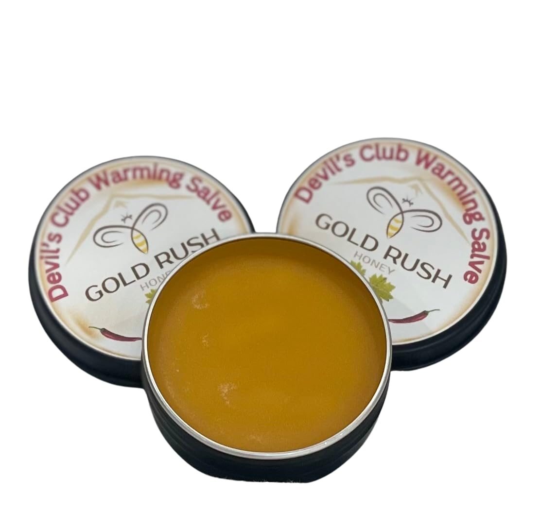 Devil's Club Warming Balm - Devil's Club Salve 2X - Handmade All-Natural Double Strength Sore Muscle Rub - Herbal Salve with Alaskan Ingredients - 2X Potency for Effectiveness