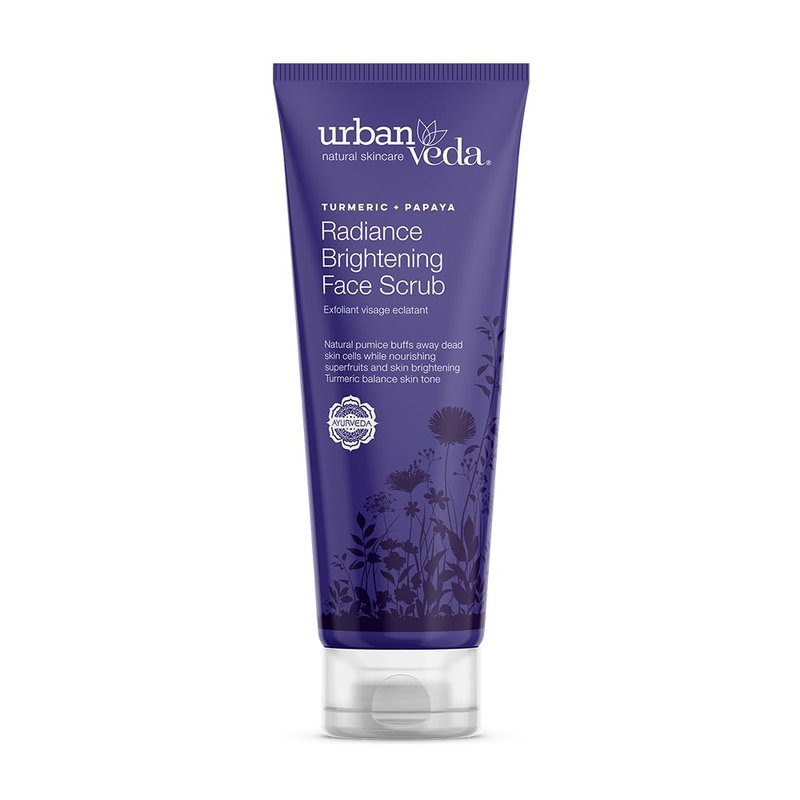Urban Veda Exfoliating Face Scrub With Vitamin C | Brightening Face Scrub for Women | Unclog Pores for Natural Glow | Hydrating FaceCleanser For Dry & Dull Skin | 4.2 Fl Oz