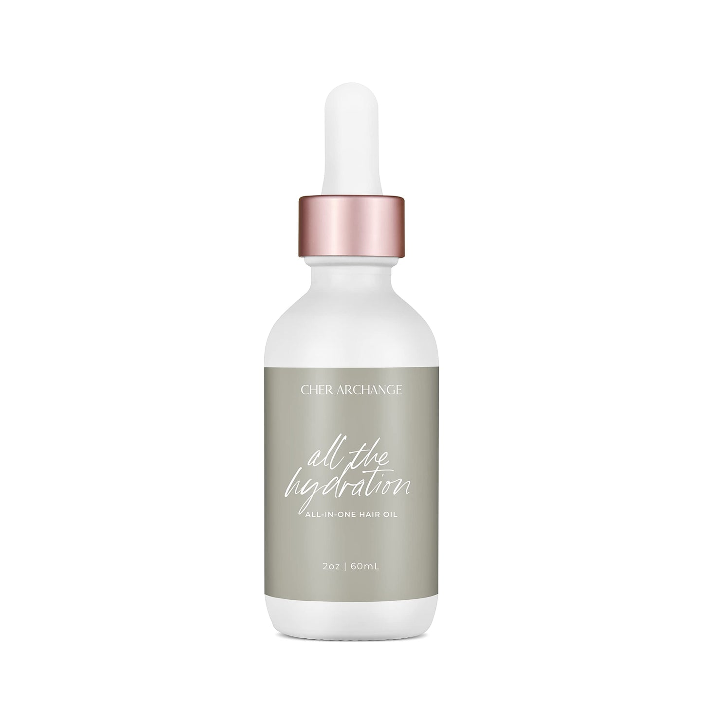 CHER ARCHANGE Beauty® All-In-One Hydration Hair Oil – Organic & Vegan Scalp & Hair Treatment – Moisturizing Oil for Dry Hair, Breakage & Shine – Rosemary, Aloe & Omega 3 – 2 fl oz