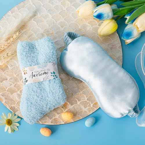 Birthday Gifts Basket for Women,Get Well Soon Thinking of You Gifts Relaxing Spa Gifts Self Care Package Box w/ Luxury Blanket,Unique Mothers Day Gifts for Mom Her Best Friend Sister Wife Grandma