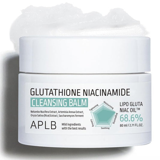 APLB Glutathione Niacinamide Cleansing Balm | LIPO GLUTA NIAC OIL™ 68.6% 2.71 FL.OZ/Korean Skincare, Makeup remover for sensitive skin, Moisturize, Pore care