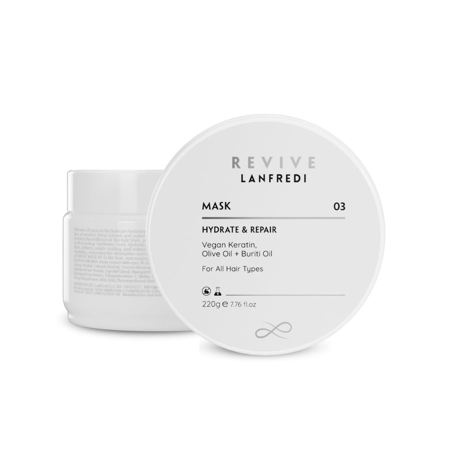 Lanfredi Revive Hair Mask for Deep Conditioning, Hydration & Repair | Controls Frizz & Dryness | Boosts Glossy Shine | For Damaged Hair & All Hair Types
