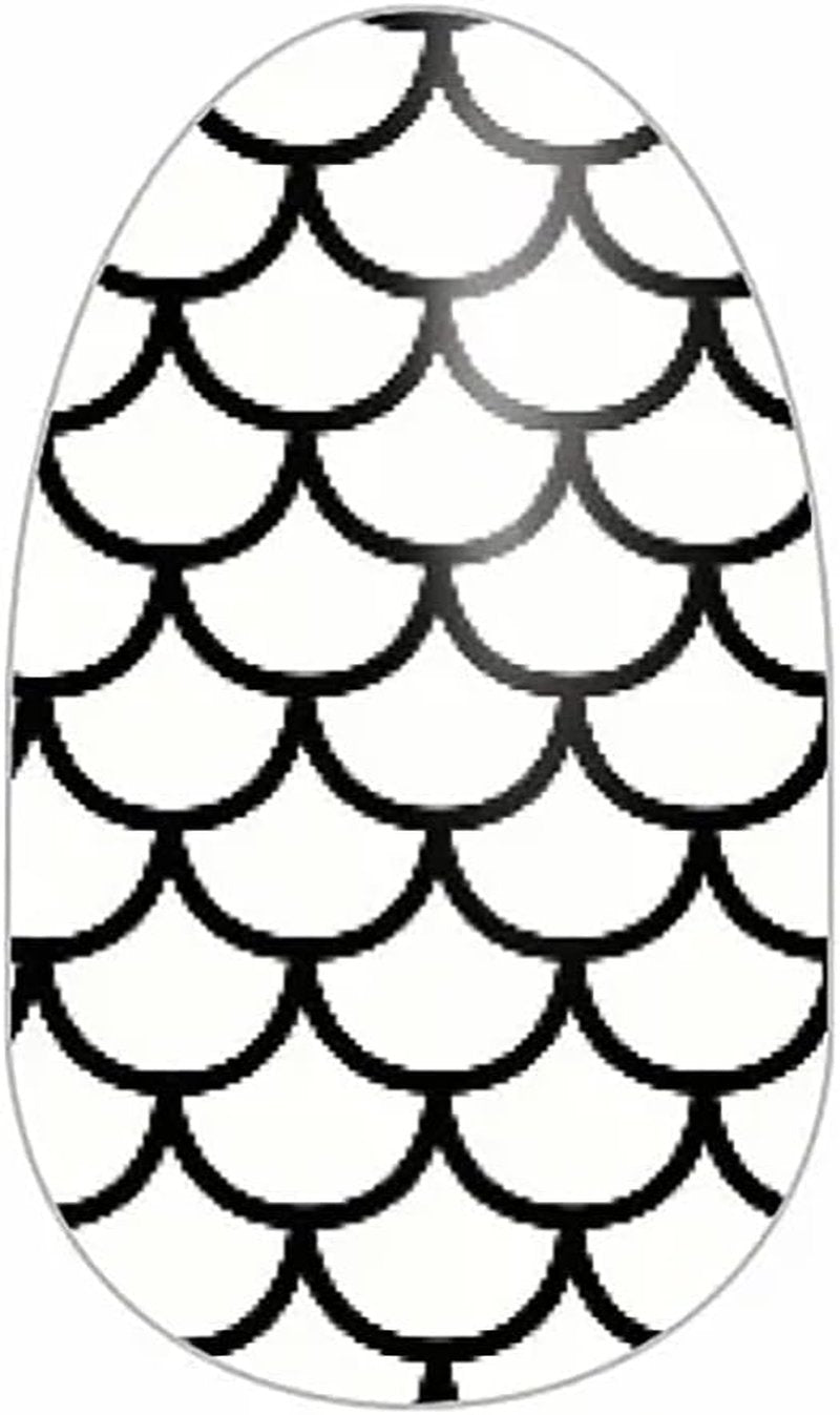 Mermaid Nail Polish Strips - Black & Clear Overlay | Easy Application, Long-Lasting Finish