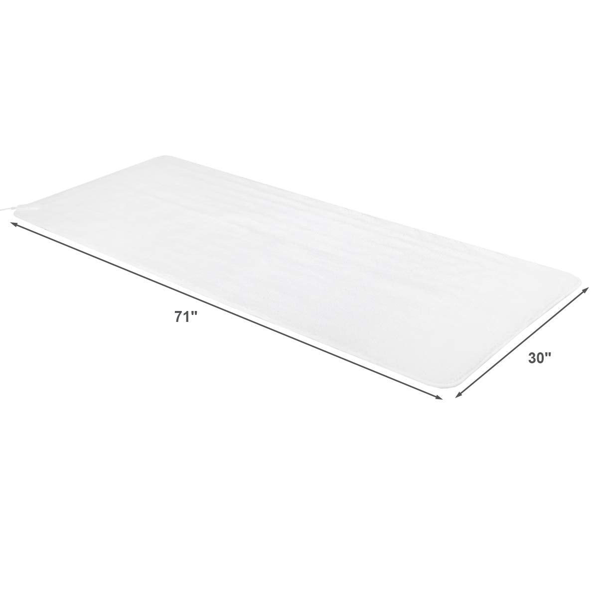 Giantex Massage Table Warmer, Heated Mattress Pad, Electric Heating Pad with 5 Heat Settings, 12 Ft Cord and Overheat Protection, Digital Timer, 71 x 30 Inches Massage Bed Warmer for Spa Table, White