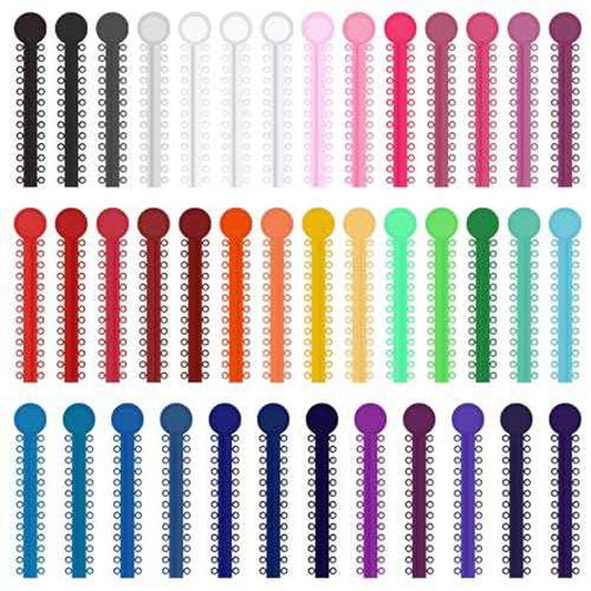 1040 Pcs Multi-Color Rubber Bands, Orthodontic Ligature Ties Kit - O-rings Braces Dental Ties for Orthodontic Procedures and Dental Braces (40 items)