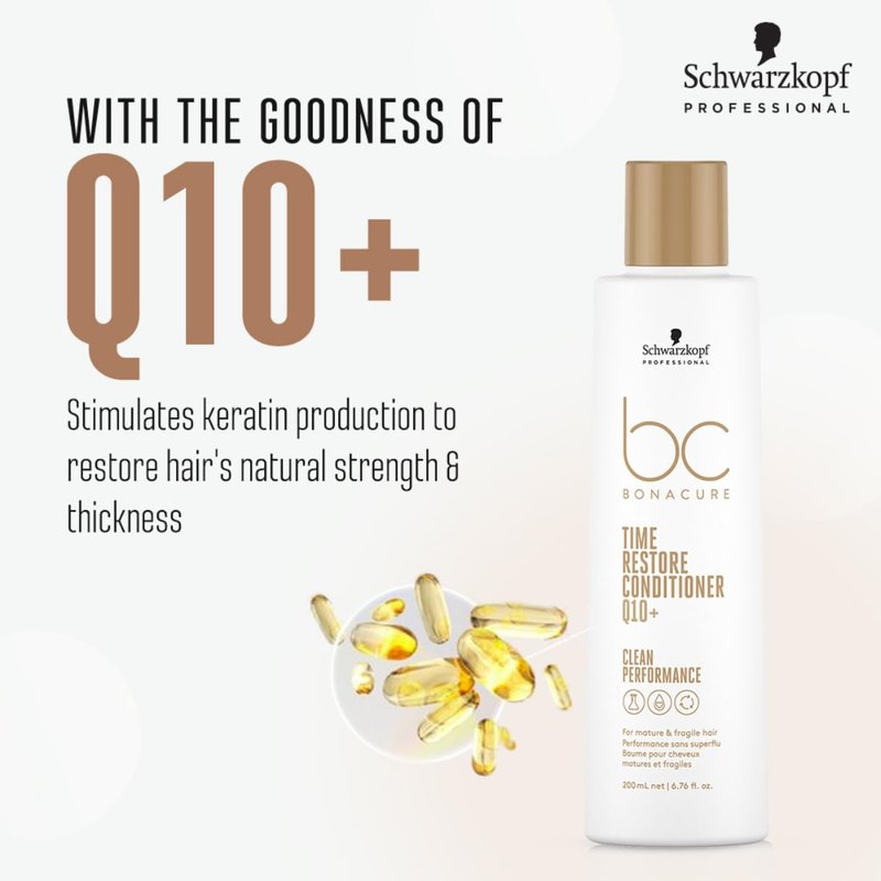 BC BONACURE Q10+ Time Restore Conditioner, 6.7-Ounce