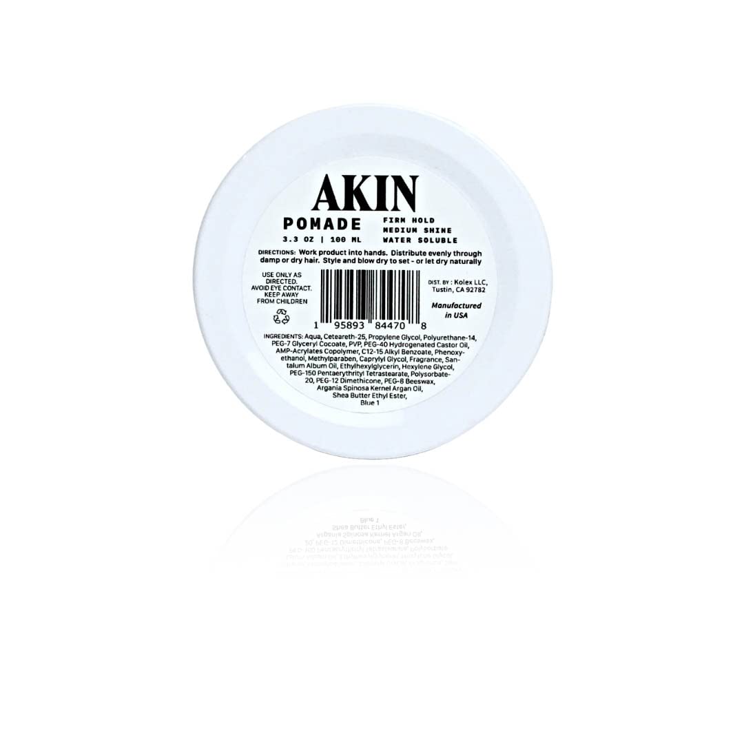 Hair Pomade for Men & Women - Firm Hold, Medium Shine | Water-Based, Easy to Wash Out | 3.3oz Travel Size